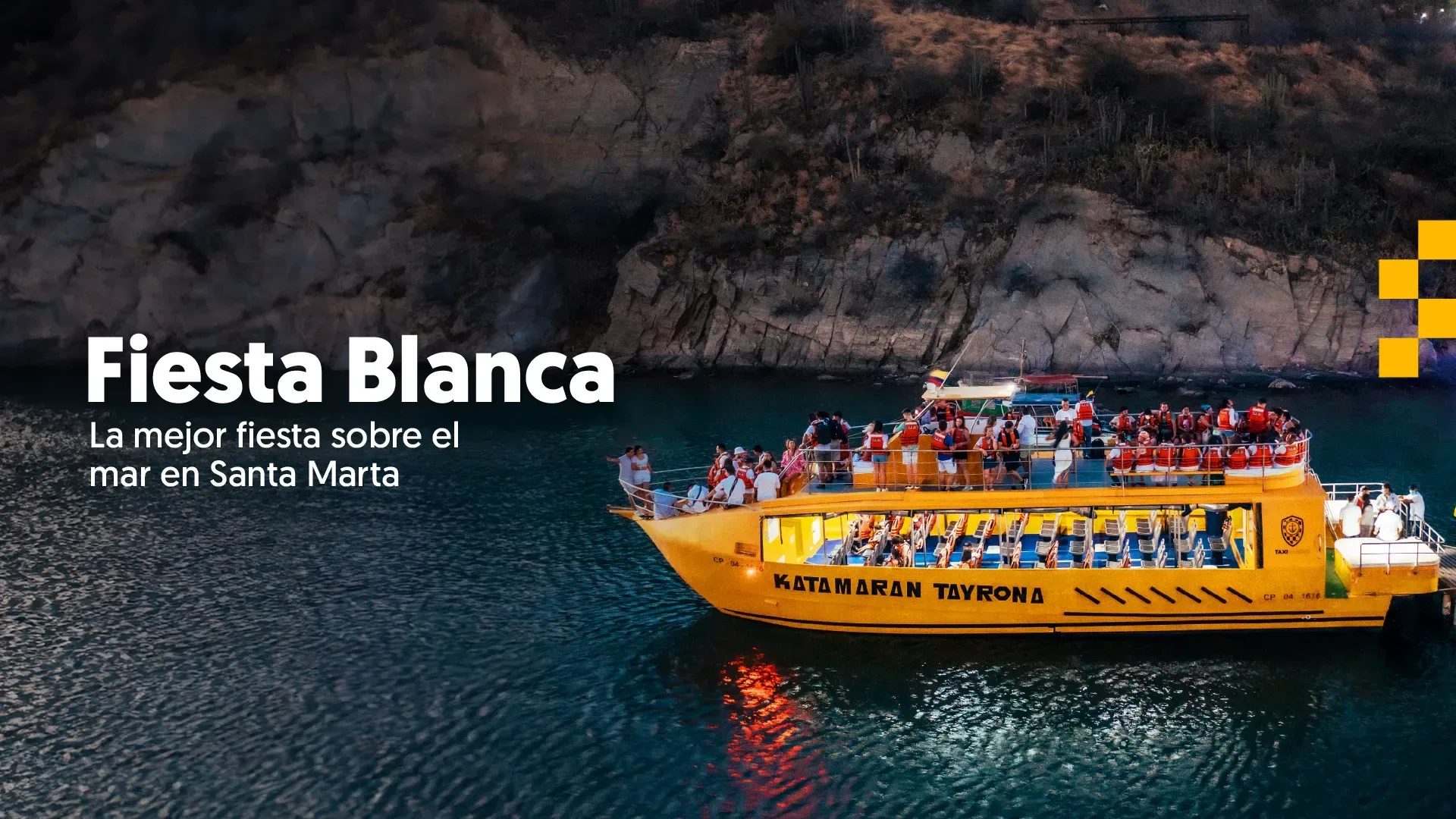 Fiesta Blanca – Katamarán Tayrona, Santa Marta