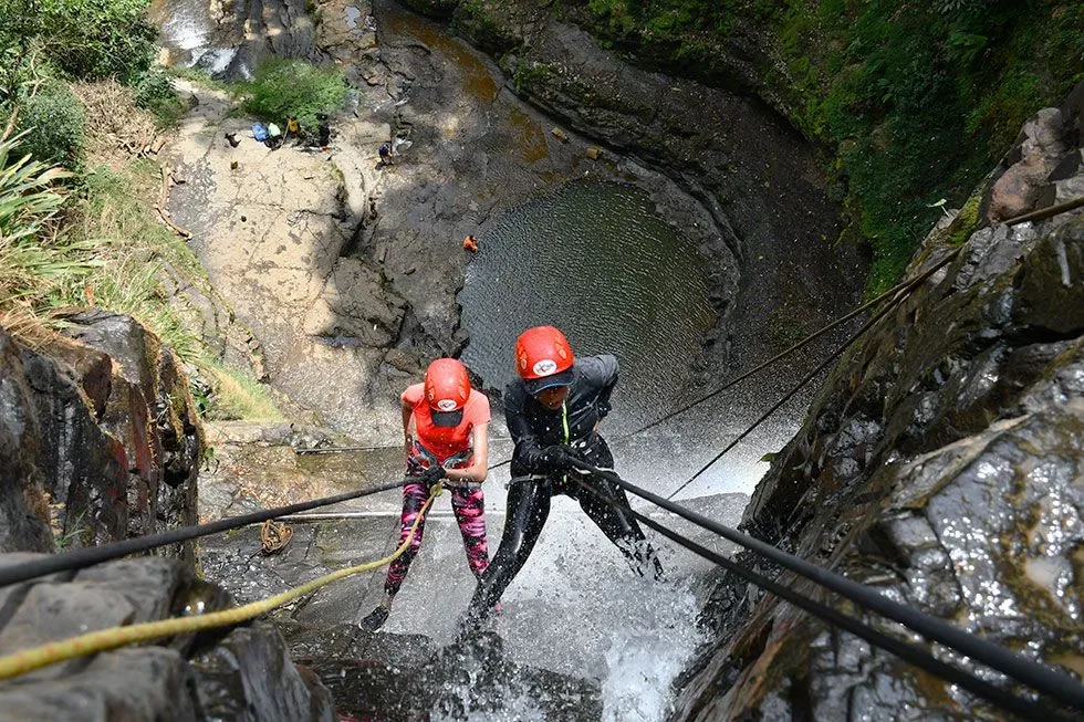 Torrentismo – Cascadas de Juan Curí, San Gil